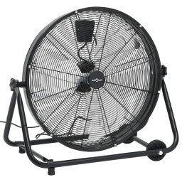 Ventilator industrial cu tambur, negru, 60 cm, 180 W GartenMobel Dekor