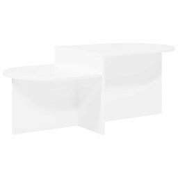 Masa de cafea Alb 100 x 50 x 40 cm Lemn prelucrat GartenMobel Dekor