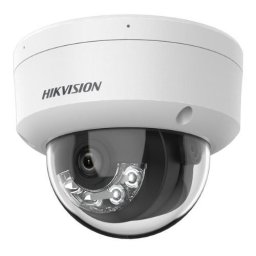 Camera IP Dome Hikvision 2MP cu microfon, PoE si Smart Hybrid Light
