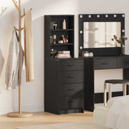 Bufet cu sertar Stejar negru 40 x 41 x 135 cm Lemn compozit GartenMobel Dekor