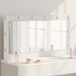 Oglinda de toaleta Dreptunghiular Alb 100 x 55 x 18 cm GartenMobel Dekor