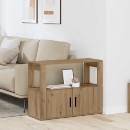Bufet stejar artizanal 80 x 30 x 60 cm Lemn compozit GartenMobel Dekor