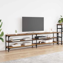 Cabinet TV Lemn Vechi 200 x 30 x 50 cm Lemn Ingineresc si Fier GartenMobel Dekor