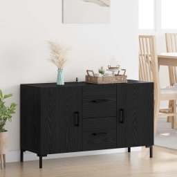 Bufet cu sertar Stejar Negru 100 x 36 x 60 cm Lemn compozit GartenMobel Dekor