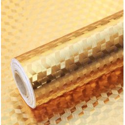 Folie Aluminiu Autoadeziva Efect 3D, AURIE pentru Bucatarie, 60 x 300cm