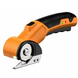 Foarfeca electrica fara fir pentru taiere materiale cu lama circulara si LED