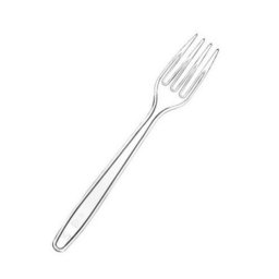 Furculite reutilizabile din plastic transparent, set 20 bucati, Safir