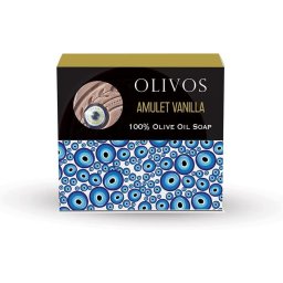 Sapun Amuleta norocoasa - Ochiul Magic - cu vanilie si ulei de masline, efect anti-imbatranire, Olivos, 100 g