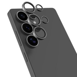 Folie Sticla Camera Peak Series Samsung Galaxy S25 Ultra, pachet de 5 buc, Negru