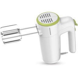 Mixerde mana HEINNER HM-300GR, 300W, 6 viteze + turbo, Alb/Verde