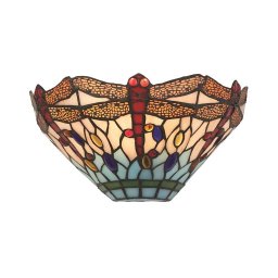Aplică Tiffany Searchlight 1283-17 DRAGONFLY 1xE14/60W/230V