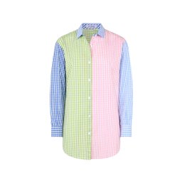 MC2 SAINT BARTH Cămaşă Brigitte BRIG001-01372L cotton stripes mid v tequila 21 emb