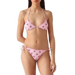 MC2 SAINT BARTH Costum de baie Sagitami Triangle SAGI001-09377L seersucker stripes v cherry 23 emb