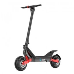 Trotineta electrica pliabila iSEN X10 Negru, Resigilat, 11 inch, 2x 600W, autonomie maxima 100km, viteza pana la 40km h, baterie detasabila 48V 18.2A