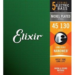 Elixir Nanoweb El Bass 5 Strings Light 45-130