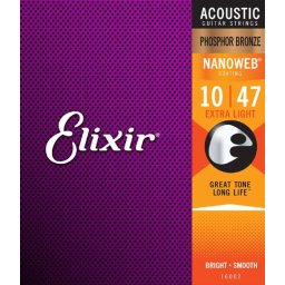 Elixir Nanoweb Phosphor Bronze Extra Light 010 047