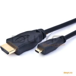 CABLU DATE HDMI v.1.3 A-D (micro) T/T, black, conectori auriti, 3 m, 'CC-HDMID-10'