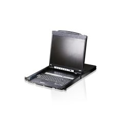 Switch KVM ATEN CL5816N-ATA-AG, 16 porturi, LCD 19 inch, 1U rackabil, 1920x1200