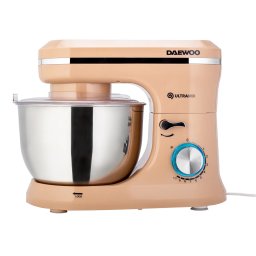 Mixer cu bol Daewoo putere 1600 W, 10 viteze, capacitate bol 4.5 litri, bol rotativ, accesorii incluse:tel, carlig framantare, palete amestecare, picioruse antialunecare din silicon