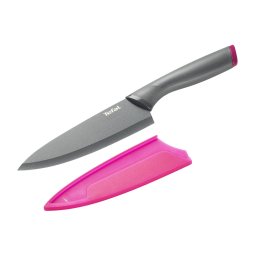 Cutit Tefal K1220304 Fresh Kitchen Chef, 15cm, argintiu-roz