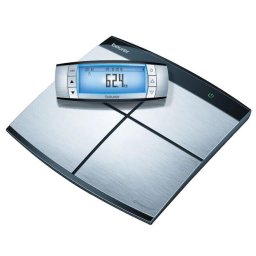 Cantar corporal Beurer BF105, 180Kg, 100g, App, Usb, Display detasabil, Argintiu