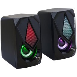 Boxe Gaming Spacer 2.0, RMS 6W (2x3W), 4xLED, Negru
