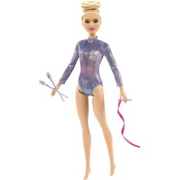 Papusa MATTEL Barbie Rythmic Gymnast, Accesorii incluse