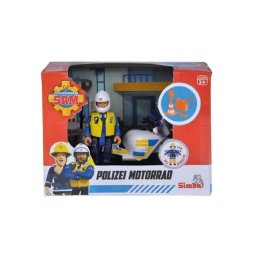 Set de joaca SIMBA Fireman Sam Police Motor, cu figurina Malcolm, fara telecomanda