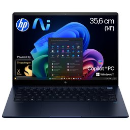 Laptop HP EliteBook Ultra G1q X Elite, Qualcomm Snapdragon X Elite X1E-78-100, 14 inch, RAM 16 GB, SSD 1 TB, Qualcomm Adreno, Windows 11 Pro, Albastru
