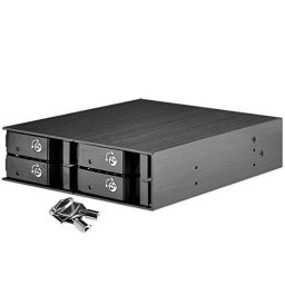 Rack HDD Silverstone Technology SST-FS204B, 4x 2.5 inch SAS/SATA, Hot-Swap, Aluminiu