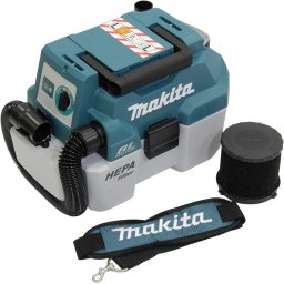 Aspirator Makita DVC750LZX3, fara fir, uscat/umed, 18V, 7.5L praf, 4.5L lichide, 50W