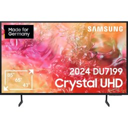 Televizor Smart Samsung 65DU7199, LED TV, 65 inch, 163 cm, UltraHD 4K, HDR 10+, WLAN, Bluetooth, Negru