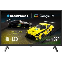 Televizor Blaupunkt LED 32WGC5500, 81 cm, Smart Google TV, HD, Clasa E, Negru