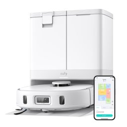 Aspirator robot eufy X10 Pro Omni, 8000 Pa, Mop rotativ, Statie Omni