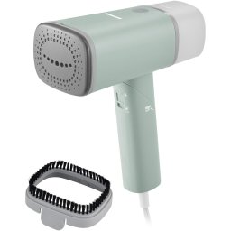 Aparat de calcat vertical Heinner Venus HGS-1500GR, 1300-1500W, talpa ceramica, abur continuu cu buton blocare, rezervor apa detasabil, maner pliabil, perie inclusa, oprire automata, debit abur 20+-4g/min, capacitate rezervor apa 140ml, Verde