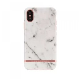 Husa de Protectie Richmond & Finch 34216 pentru IPhone XS Max Marmura Alba/Rose