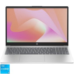 Laptop HP 15-fd0095nq, procesor Intel® Core™ i3-1315U, 15.6 inch, Full HD, 8GB DDR4 RAM, 512GB SSD, Intel® UHD Graphics, Free DOS, Auriu deschis