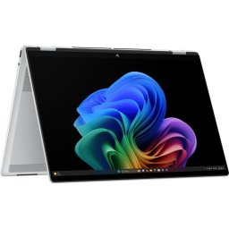 Laptop HP OmniBook X Flip 2-in-1 NG AI 16-as0003nw, Procesor Intel Core Ultra 7 258V, Display 16'' 3K OLED Touch, RAM 32GB, SSD 1TB, Windows 11 Home, Argintiu