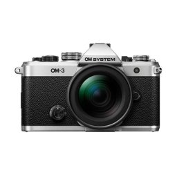 Kit Aparat Foto Mirrorless cu Obiectiv OLYMPUS OM System OM-3, M.Zuiko Digital ED, 12-45mm, F4.0 PRO, Montura MFT, Negru