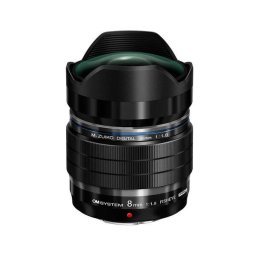Obiectiv Foto Mirrorless OLYMPUS OM SYSTEM M.Zuiko Digital ED, 8mm, F1.8 Fisheye PRO, Montura MFT, Negru