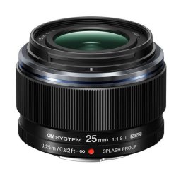 Obiectiv Foto Mirrorless OLYMPUS OM System M.Zuiko Digital ED, 25mm, F1.8 II, Montura MFT, Negru