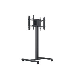 Stand TV mobil, spate la spate Multibrackets MB-5983, diagonala 55-80 inch, 2 x 40 kg, inaltime 180 cm, Negru
