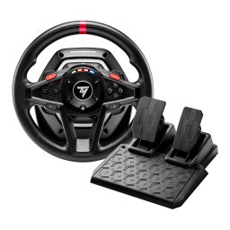 Volan gaming Thrustmaster T128-P Simtask Farming Pack, Force Feedback, Rotatie 900 grade, Compatibil PC PS4 PS5