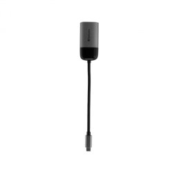 Adaptor video Verbatim 49145, USB Type-C la VGA, Full HD, Negru, Argintiu