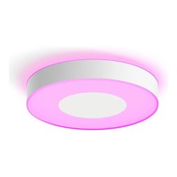 Plafoniera LED RGB inteligenta Philips Hue Infuse, Bluetooth, 52.5W, 3700 lm, lumina alba si colorata (2000-6500K), 42.5cm, clasa energetica G, Alb