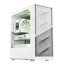 Carcasa Gamemax Aeris 330 Mesh, Mini Tower, Fara sursa, Alb