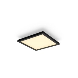 Panou LED inteligent patrat Philips Hue Aurelle, marime S, reglare de la alb cald la alb rece, 19W, Bluetooth, Negru