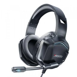 Casti Gaming Yesido EK01, USB, Jack 3.5mm, RGB, 1.2m, Negre