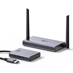 Extender Wireless HDMI UGREEN CM506, Full HD 1080P, HDMI, VGA, Plug & Play, Gri