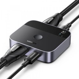 Switch Video HDMI / USB-C UGREEN AW503 (55452), Rezolutie 4K la 60Hz, Gri